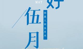 五月最美文案 五月最美文案